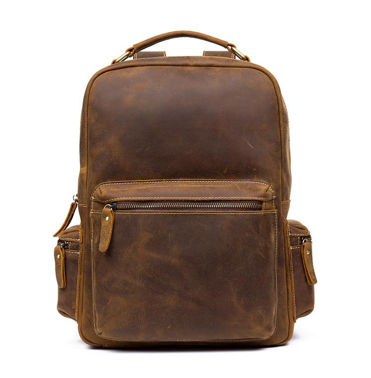 The Langley Backpack — Genuine Vintage Leather Backpack