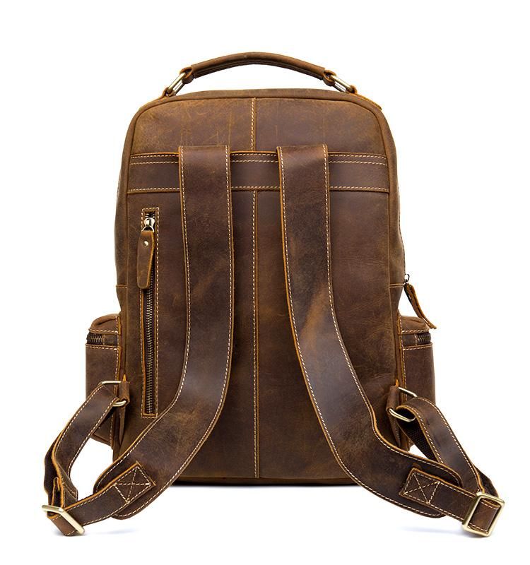 The Langley Backpack — Genuine Vintage Leather Backpack