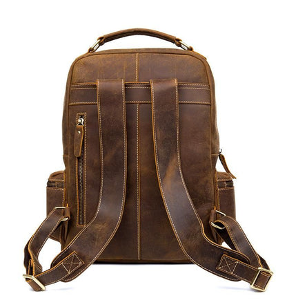 The Langley Backpack — Genuine Vintage Leather Backpack