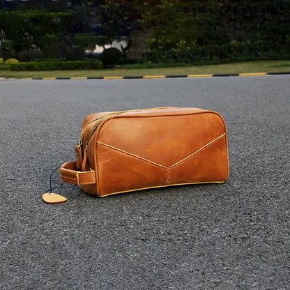 The Nomad Toiletry Bag — Genuine Leather Travel Toiletry Bag