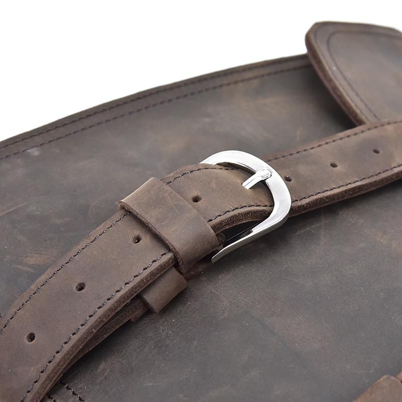 The Gustav Messenger Bag — Large Capacity Vintage Leather Messenger Bag