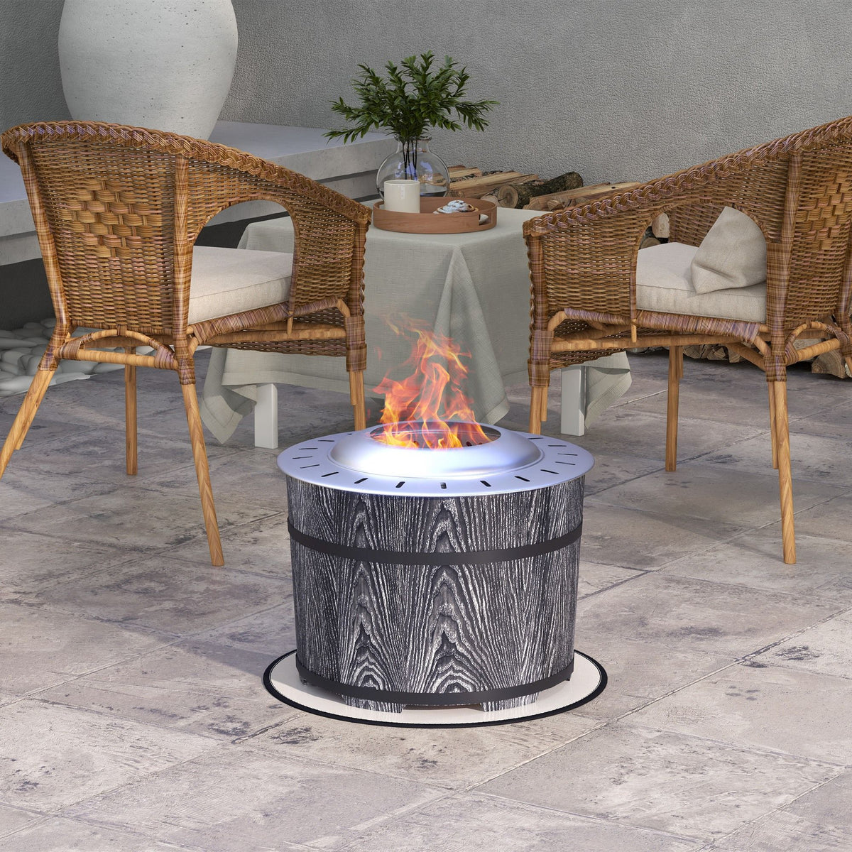 Smokeless Fire Pit Portable
