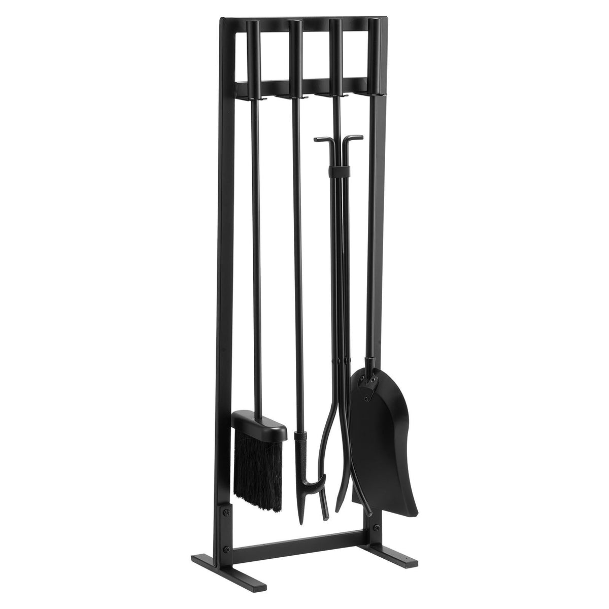 VEVOR 29 in Fireplace Tool Set with Square-Frame Stand