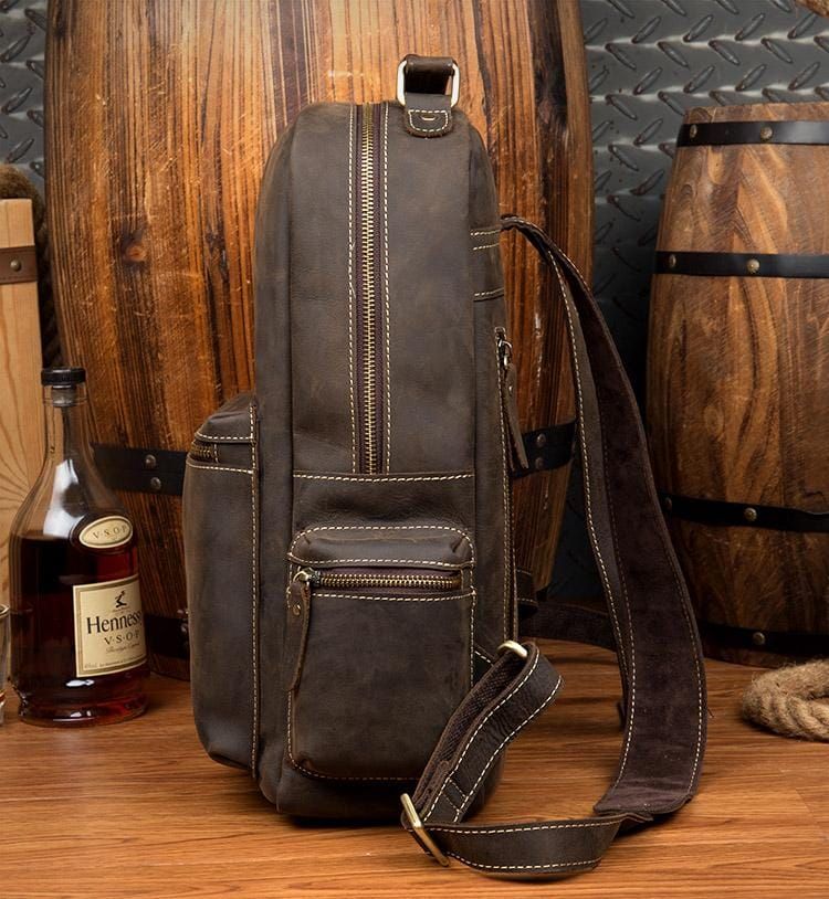 The Langley Backpack — Genuine Vintage Leather Backpack