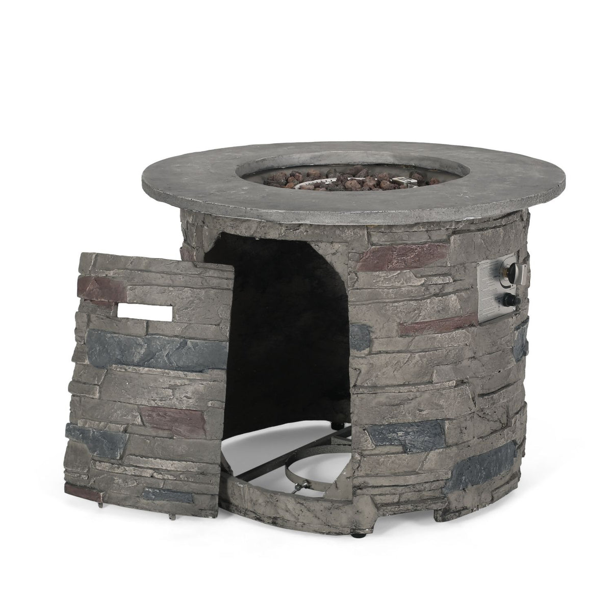 Outdoor 32" Round MgO Propane Fire Pit