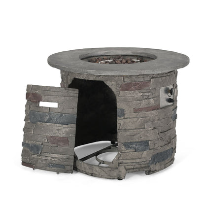 Outdoor 32" Round MgO Propane Fire Pit