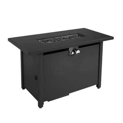 42 in Fire Pit Table with Stainless Steel Top & Lid