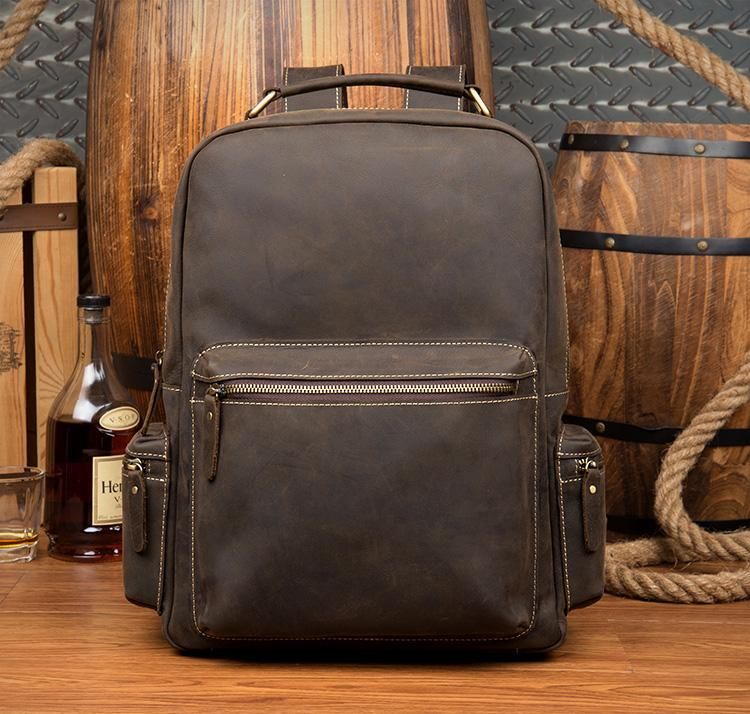 The Langley Backpack — Genuine Vintage Leather Backpack