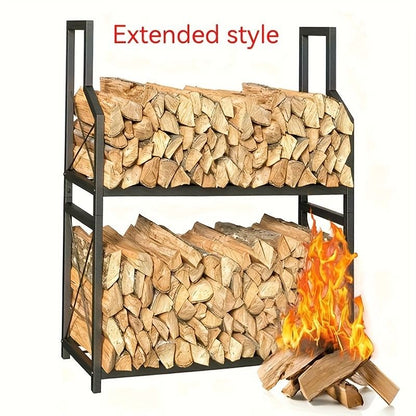 Heavy Duty Firewood Rack with Adjustable Height