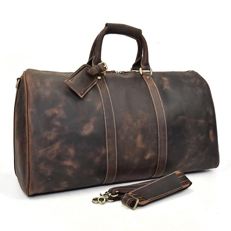 The Bjarke Weekender — Handcrafted Leather Duffle Bag