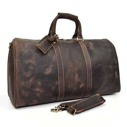 The Bjarke Weekender — Handcrafted Leather Duffle Bag