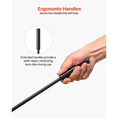 VEVOR 29 in Fireplace Tool Set with Square-Frame Stand