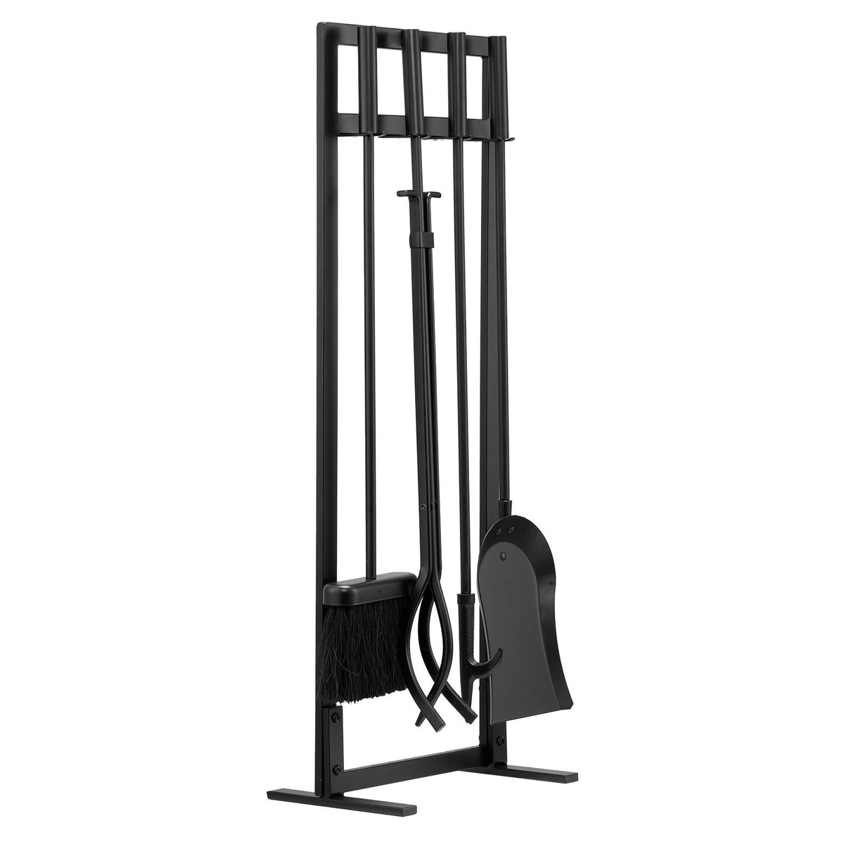 VEVOR 29 in Fireplace Tool Set with Square-Frame Stand