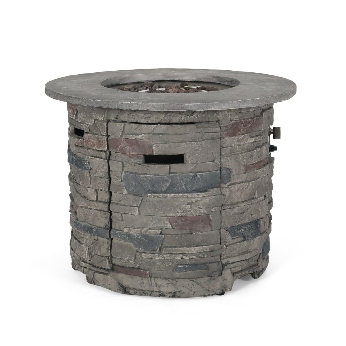 Outdoor 32" Round MgO Propane Fire Pit