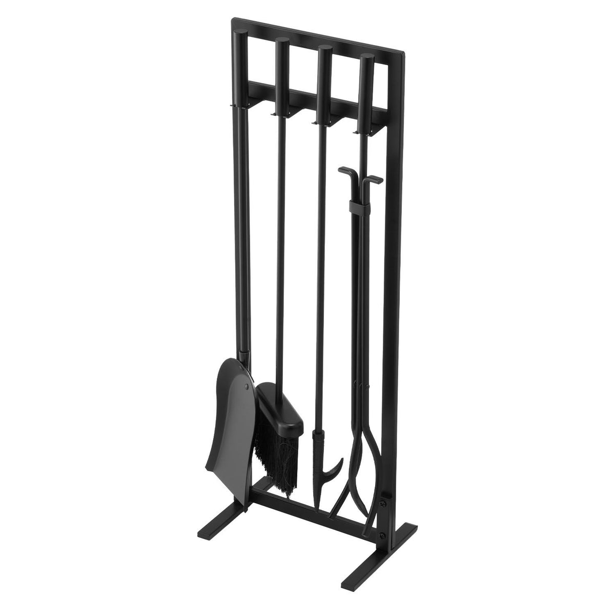 VEVOR 29 in Fireplace Tool Set with Square-Frame Stand