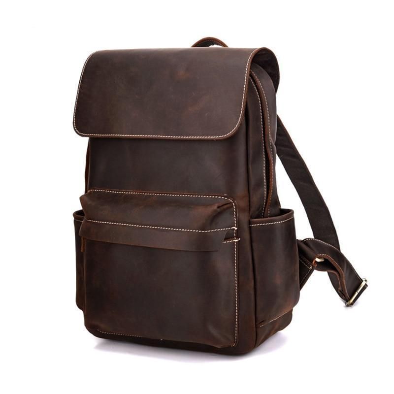 The Helka Backpack — Genuine Vintage Leather Backpack