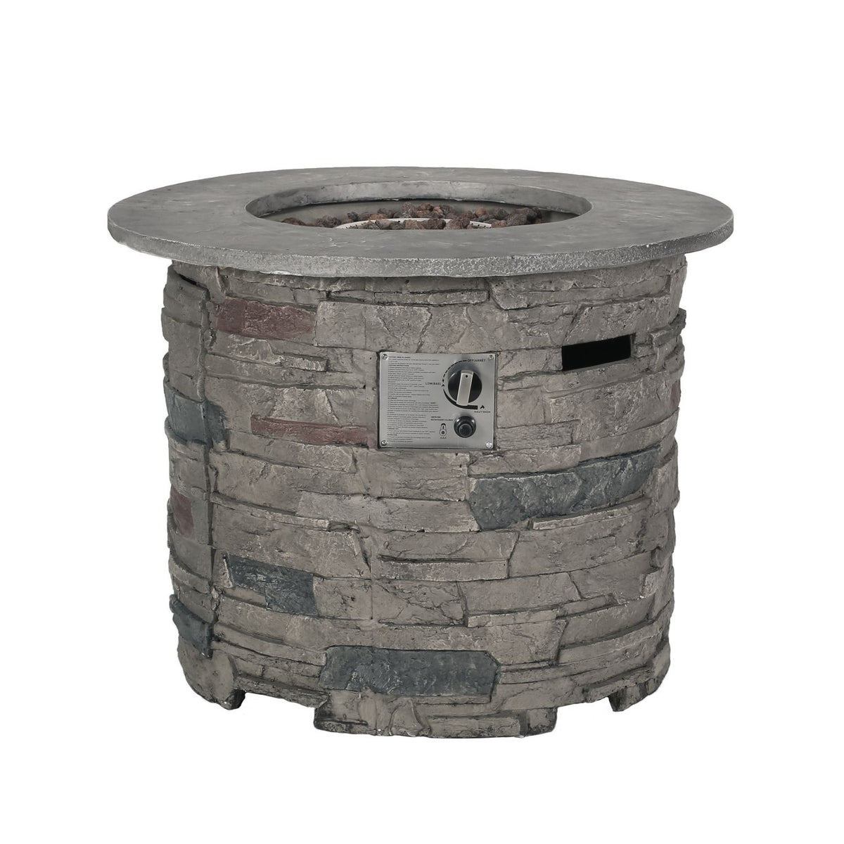 Outdoor 32" Round MgO Propane Fire Pit