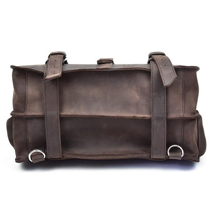The Gustav Messenger Bag — Large Capacity Vintage Leather Messenger Bag