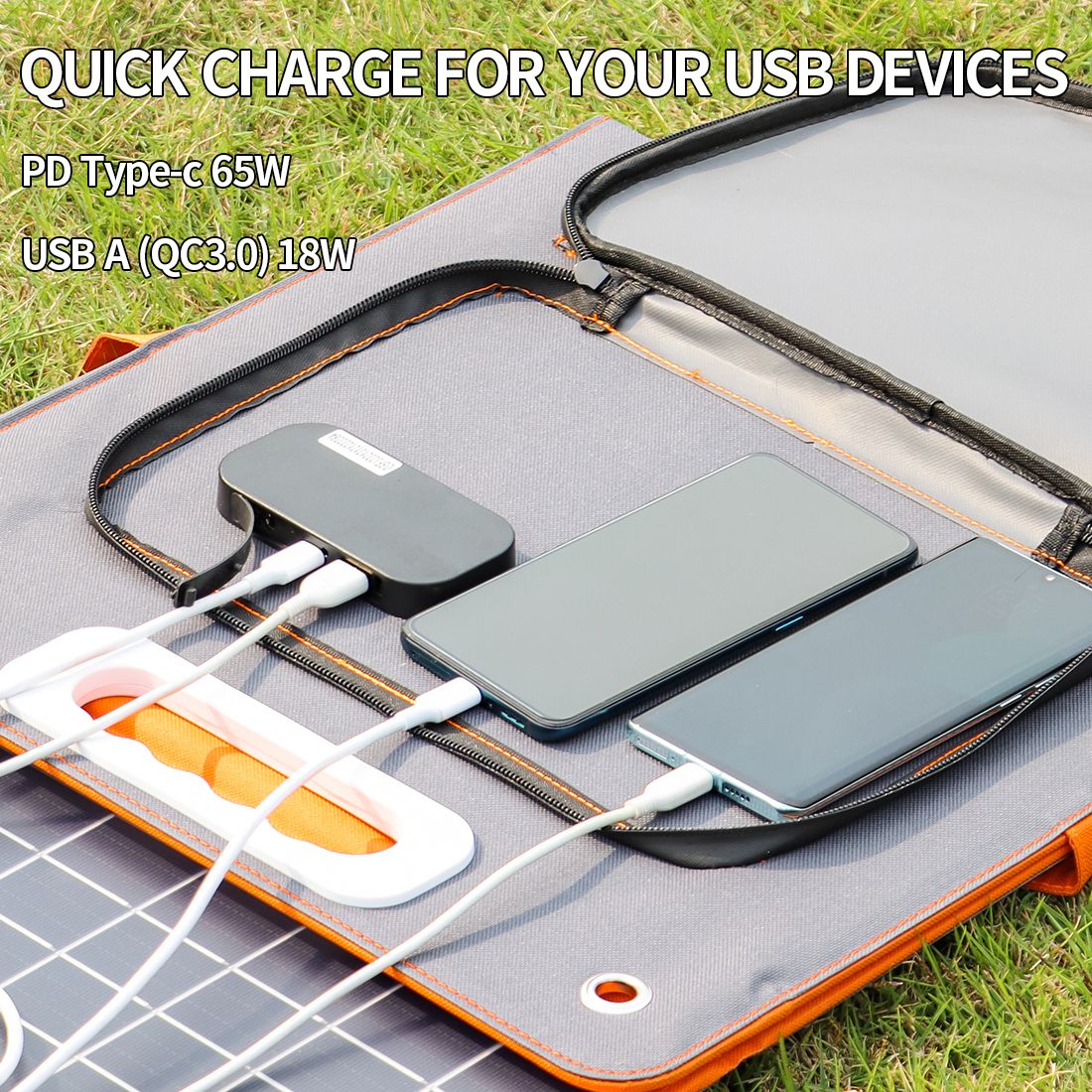 200W (Peak 400W) Portable Power Station with 60W Solar Panel