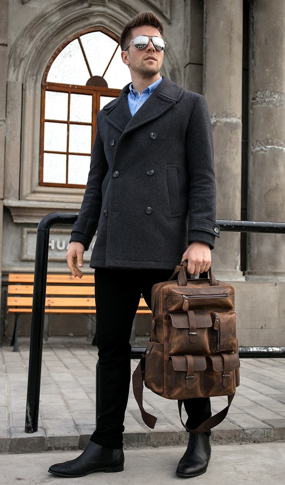 The Shelby Backpack — Handmade Genuine Leather Backpack